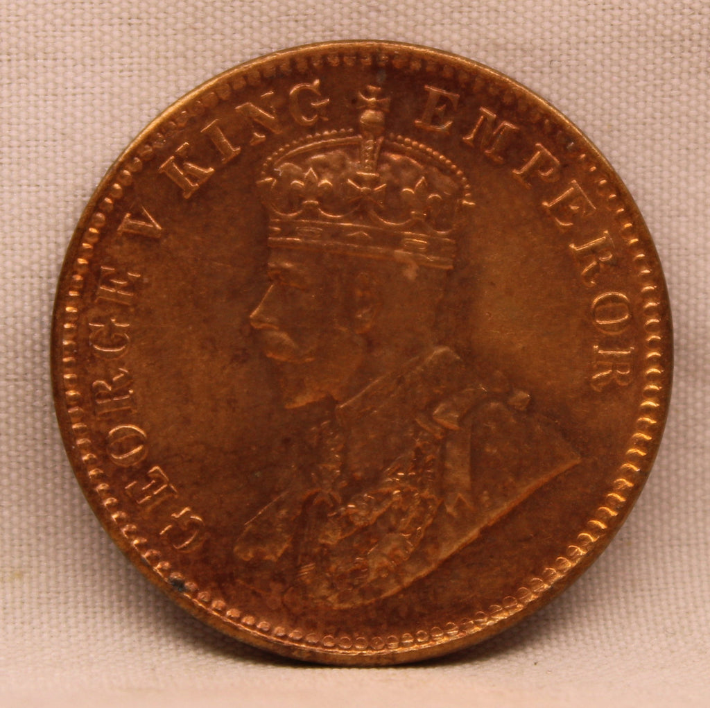 Quarter Anna Coin of King George V of Calcutta Mint of 1930 Bronze