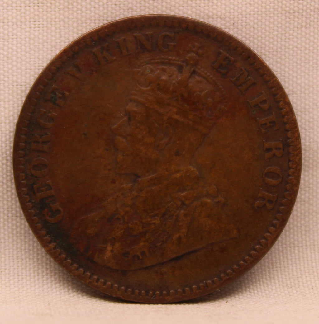 Quarter Anna Coin of King George V of Calcutta Mint of 1933 Bronze
