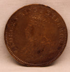 Quarter Anna Coin of King George V of Calcutta Mint of 1934 Bronze