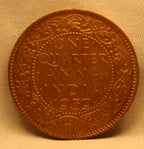 Quarter Anna 1939 George VI Copper coins