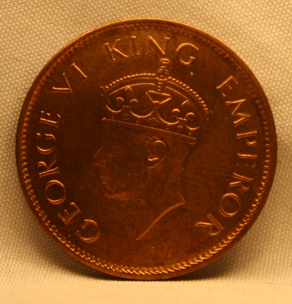 Quarter Anna 1940 George VI Copper coins