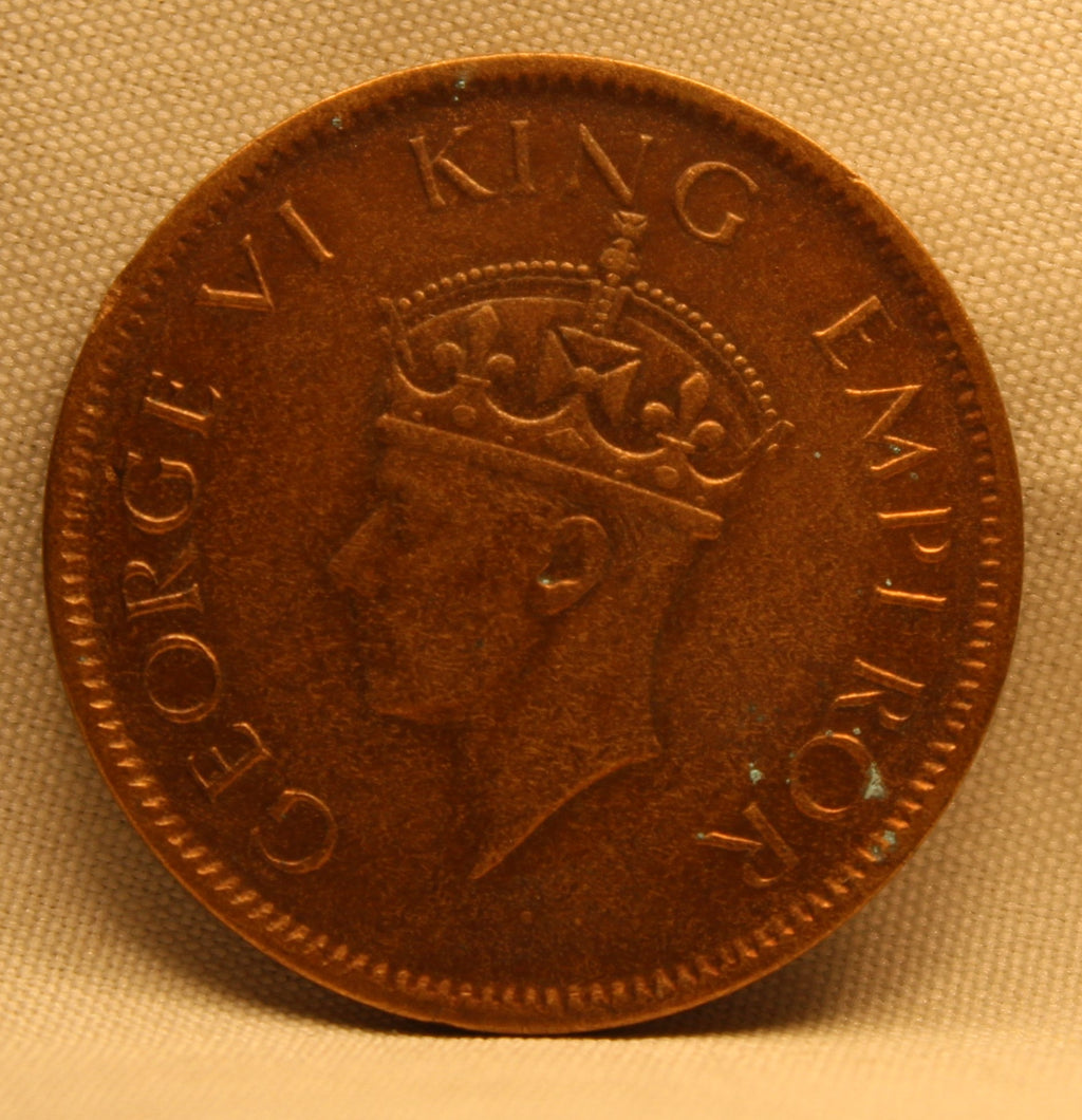 Quarter Anna 1941 George VI Copper coins