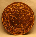 Quarter  Anna 1942 George VI Copper coins