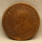 1\12 Anna 1921 George V Bronze coins
