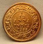 1\12 Anna 1933 George V Bronze coins