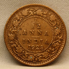 1\12 Anna 1928 George V Bronze coins