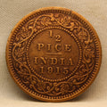 Half Pice 1915 George V Bronze coins