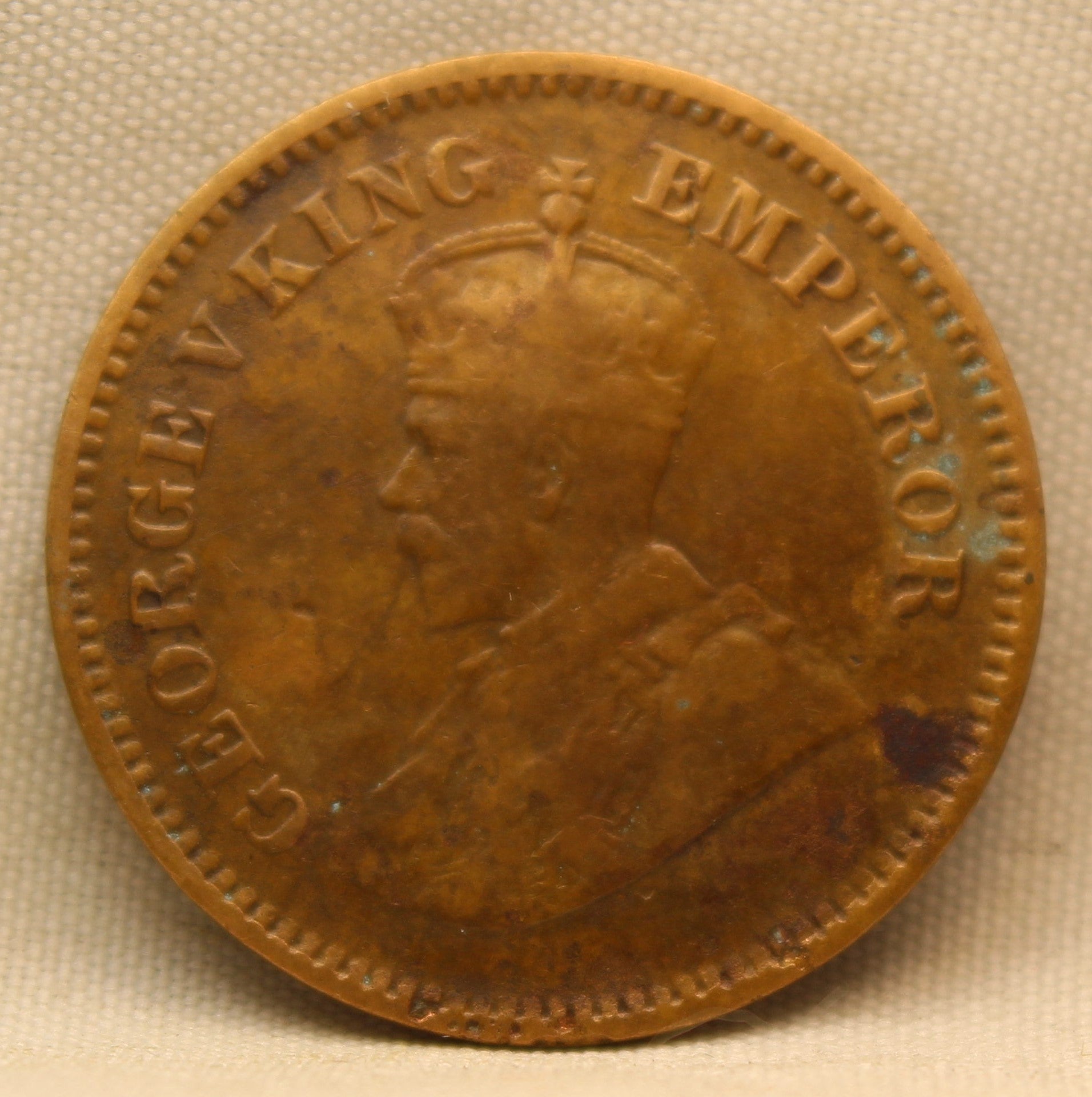 Half Pice 1916 George V Bronze coins