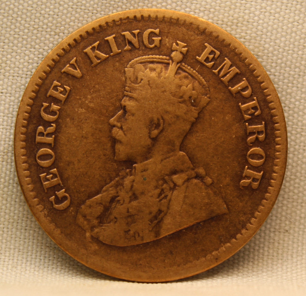 Half Pice 1917 George V Bronze coins