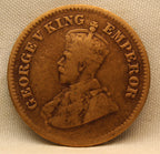 Half Pice 1917 George V Bronze coins