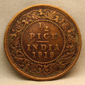 Half Pice 1919 George V Bronze coins