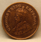 Half Pice 1919 George V Bronze coins
