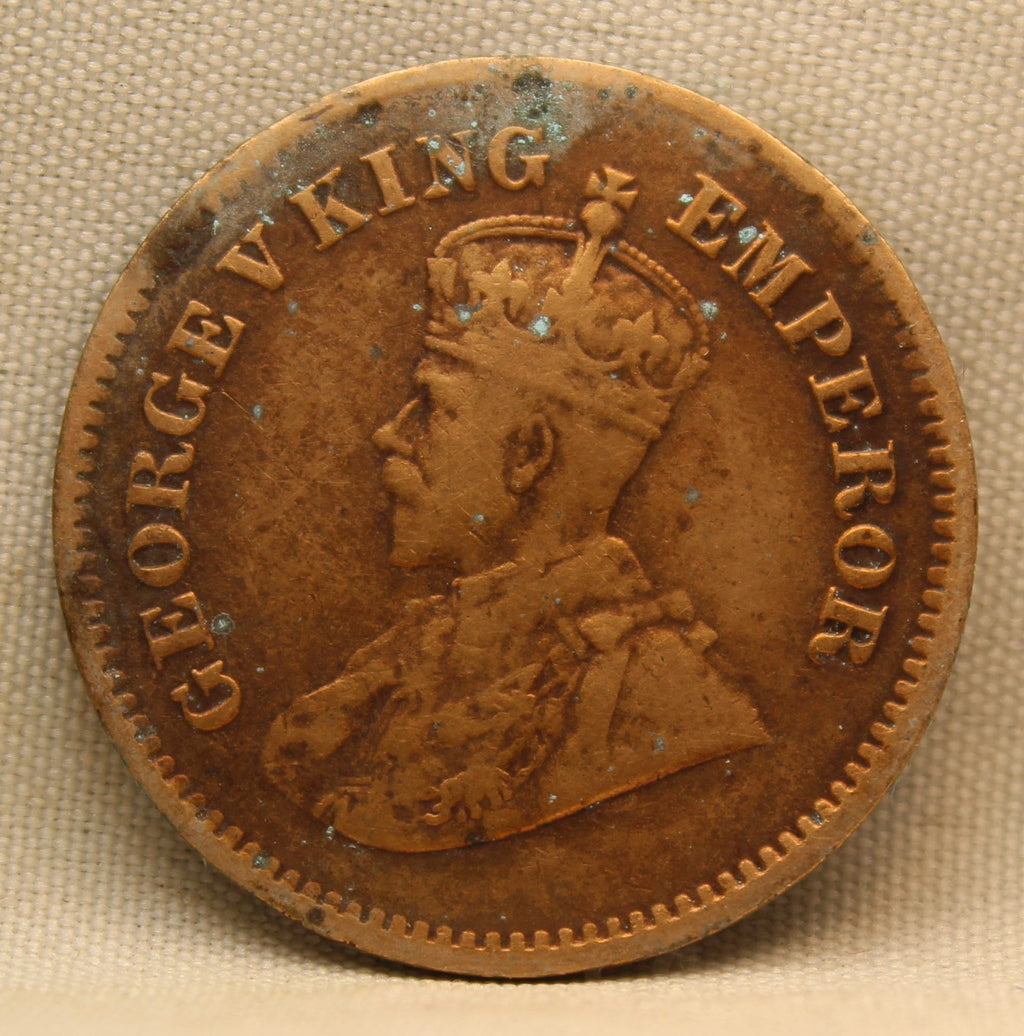 Half Pice 1922 George V Bronze coins
