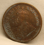 Half Pice 1924 George V Bronze coins
