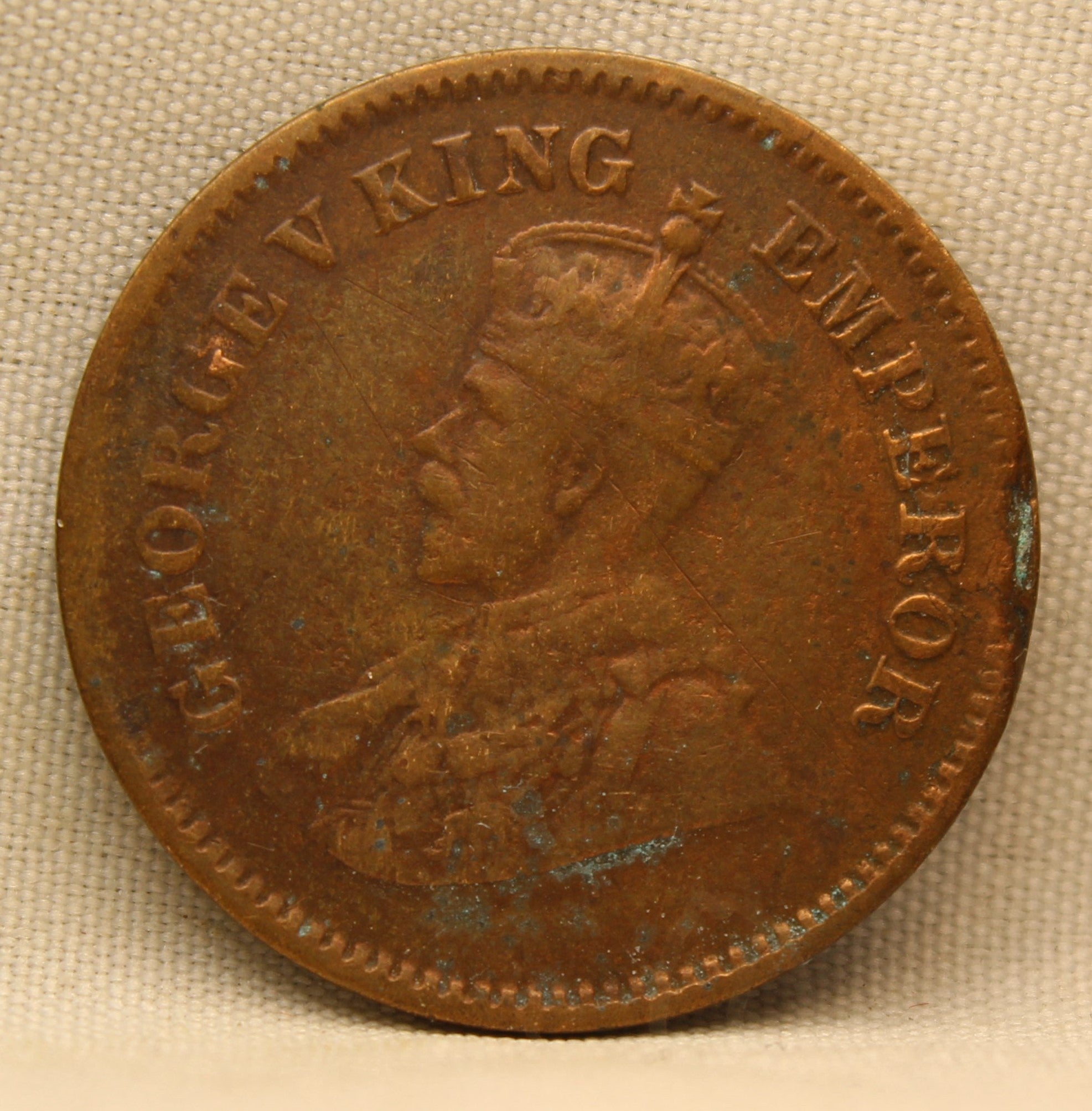 Half Pice 1925 George V Bronze coins