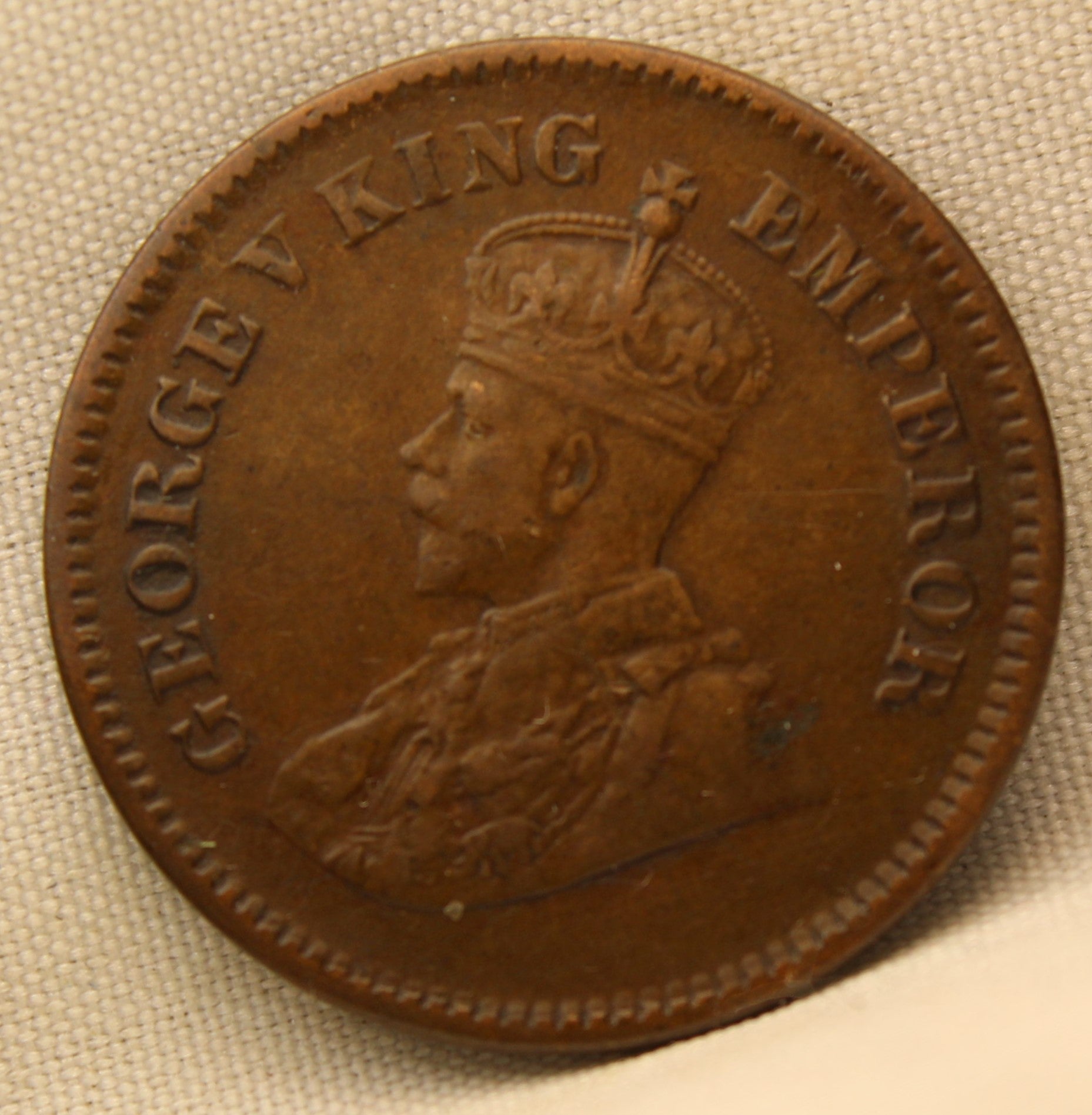 Half Pice 1927 George V Bronze coins