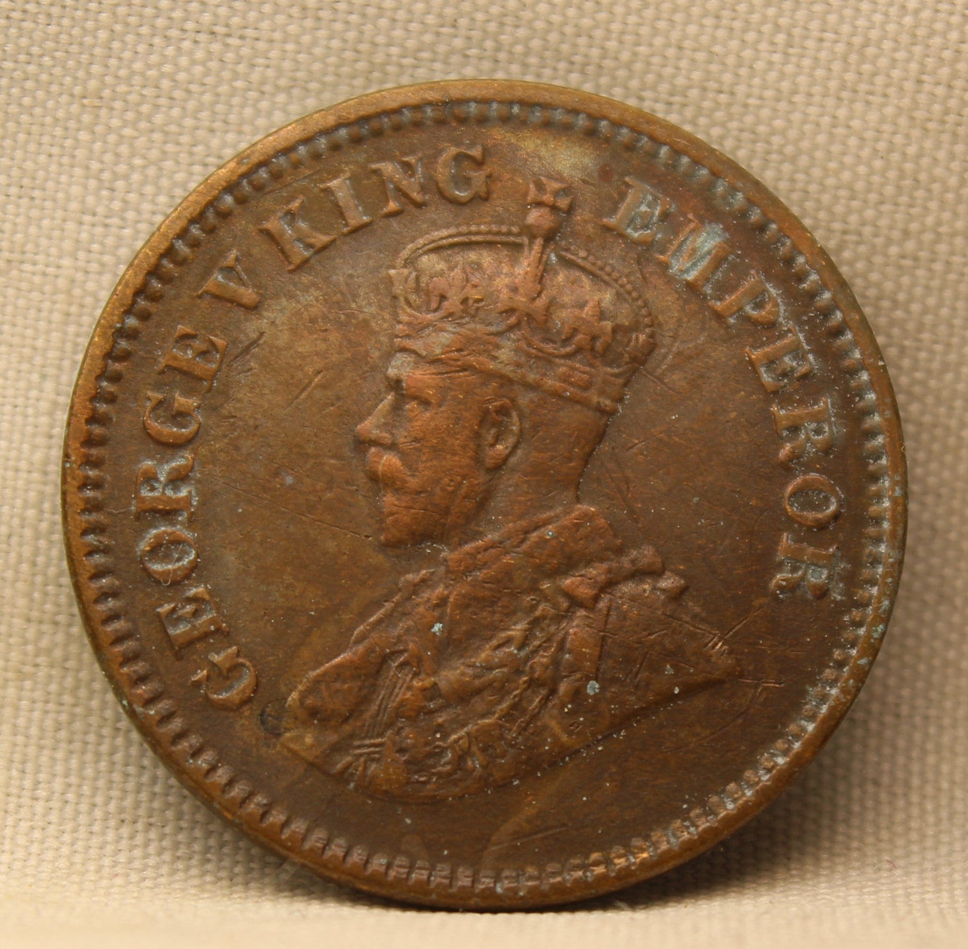 Half Pice 1928 George V Bronze coins