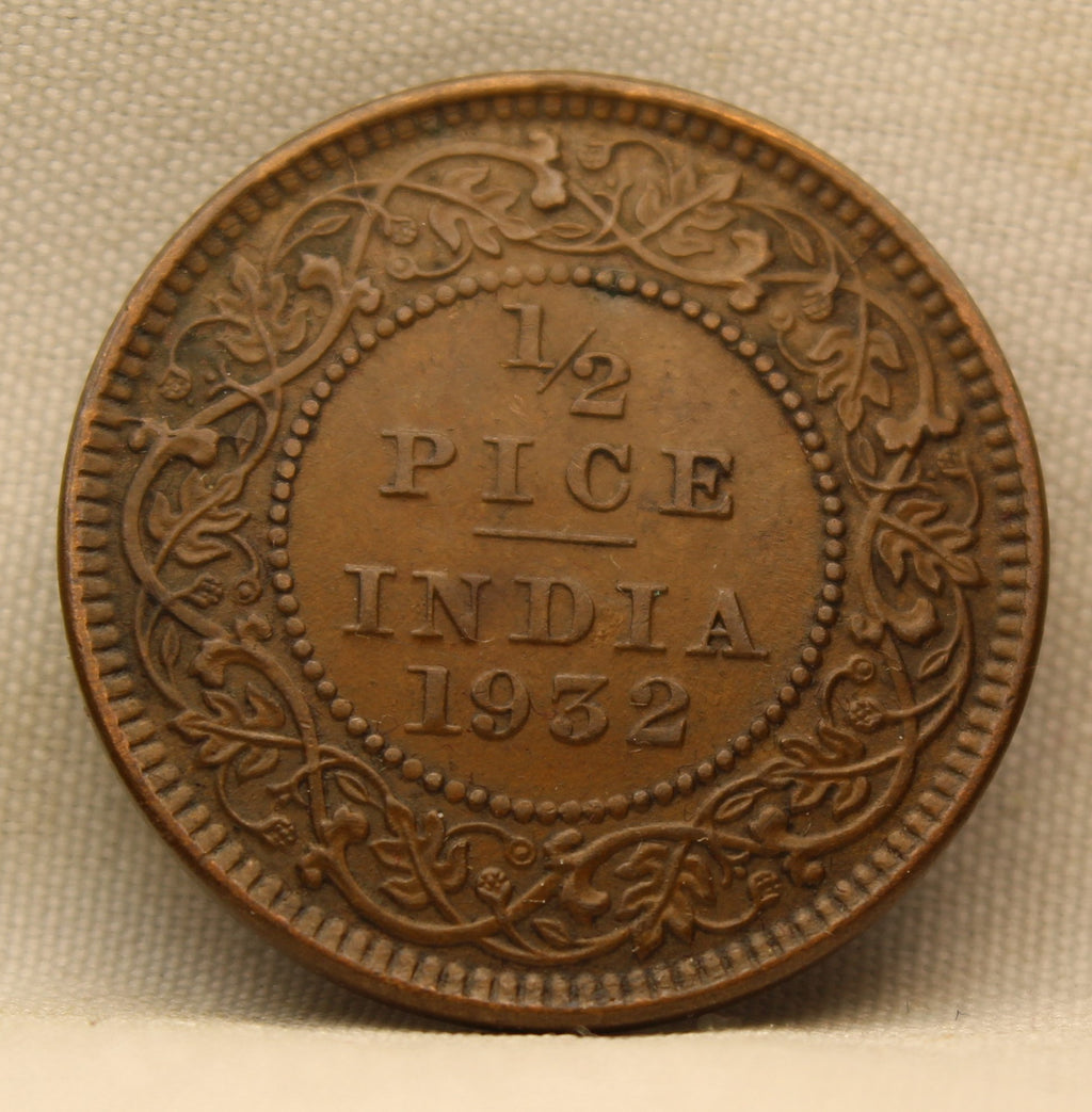 Half Pice 1932 George V Bronze coins
