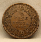 Half Pice 1932 George V Bronze coins
