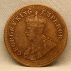 Half Pice 1924 George V Bronze coins