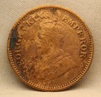 Half Pice 1913 George V Bronze coins