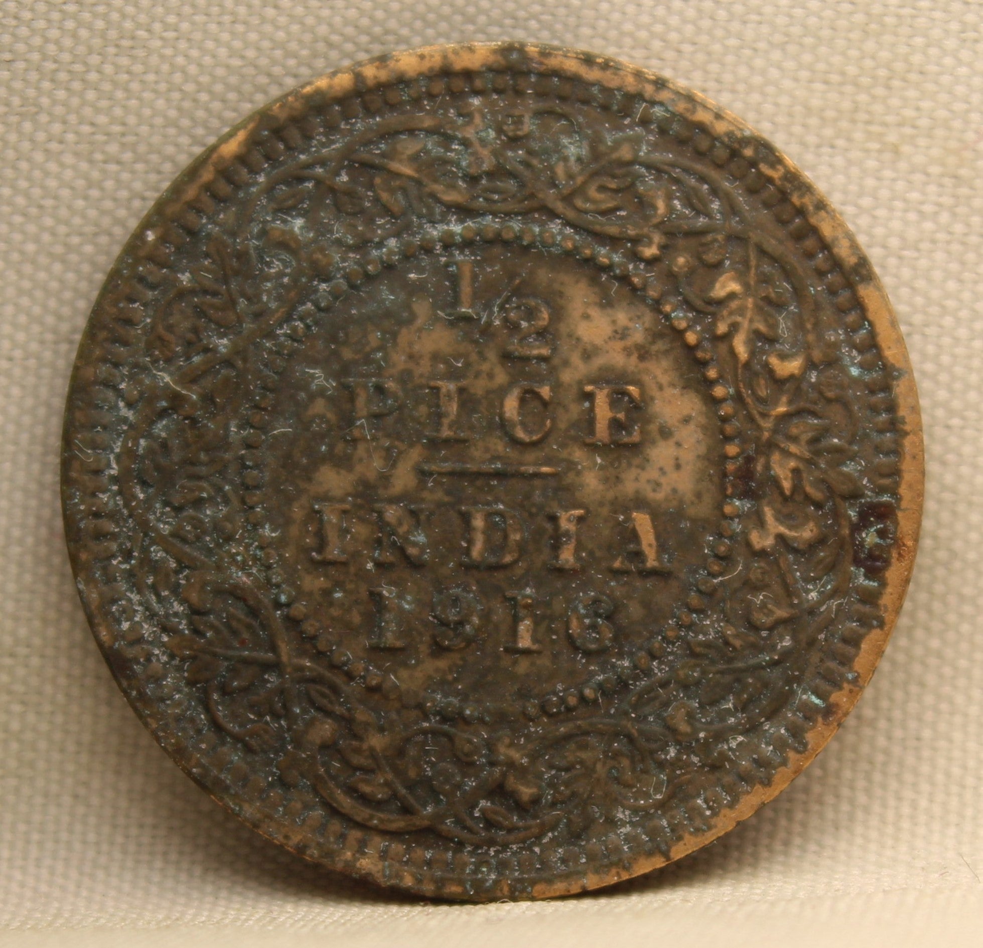 Half Pice 1916 George V Bronze coins