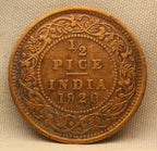 Half Pice 1920 George V Bronze coins
