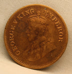 Half Pice 1920 George V Bronze coins
