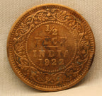 Half Pice 1922 George V Bronze coins
