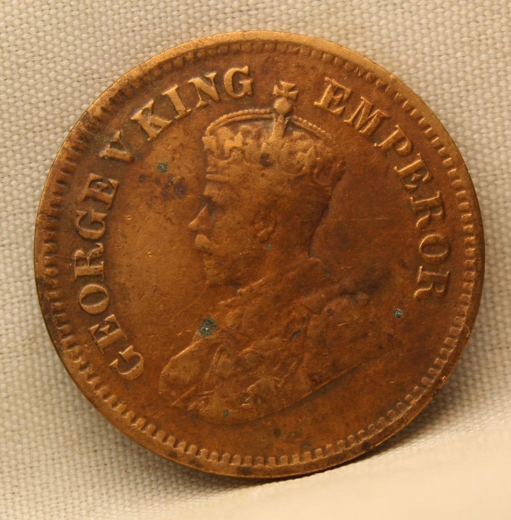 Half Pice 1922 George V Bronze coins