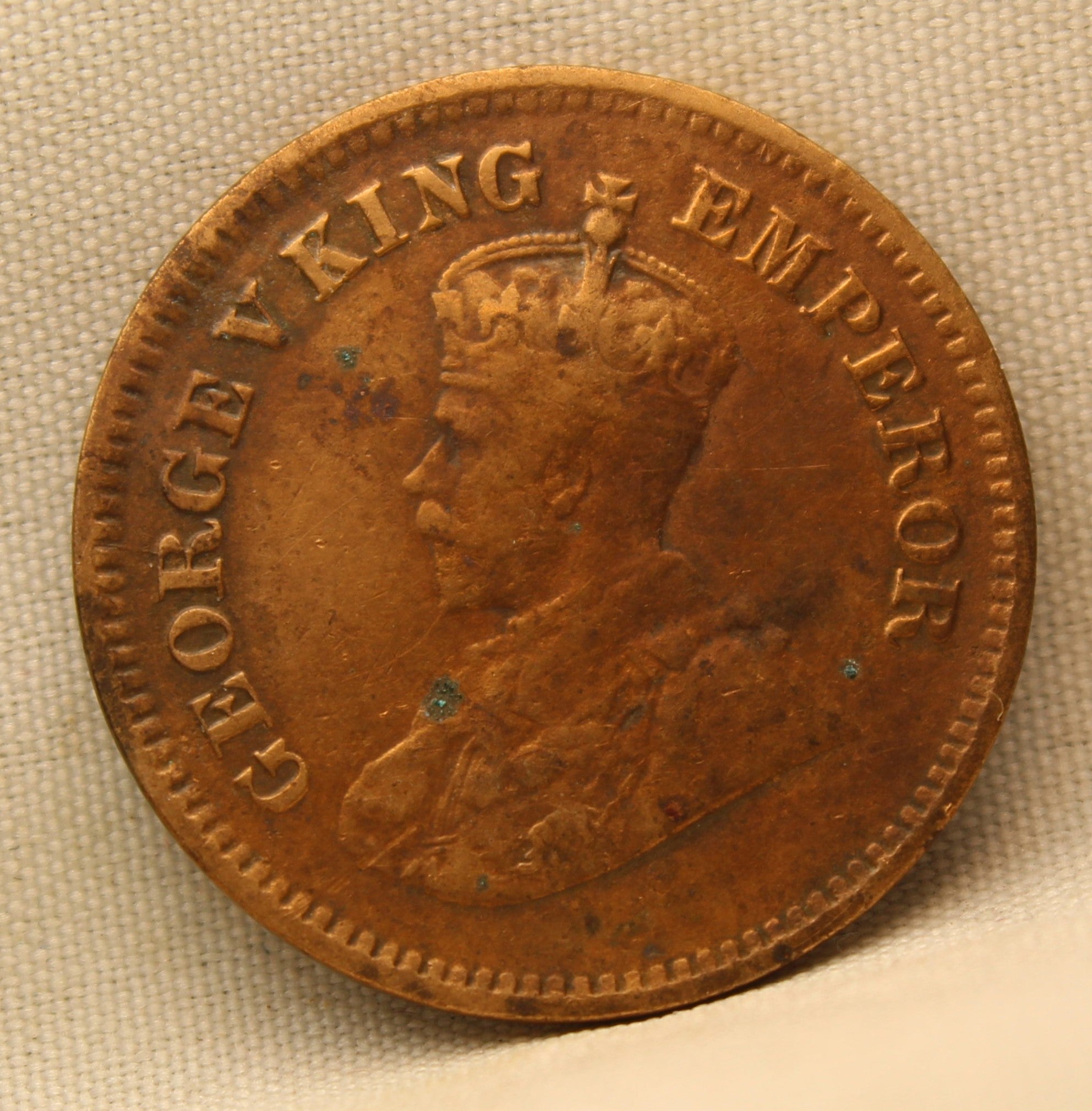 Half Pice 1922 George V Bronze coins