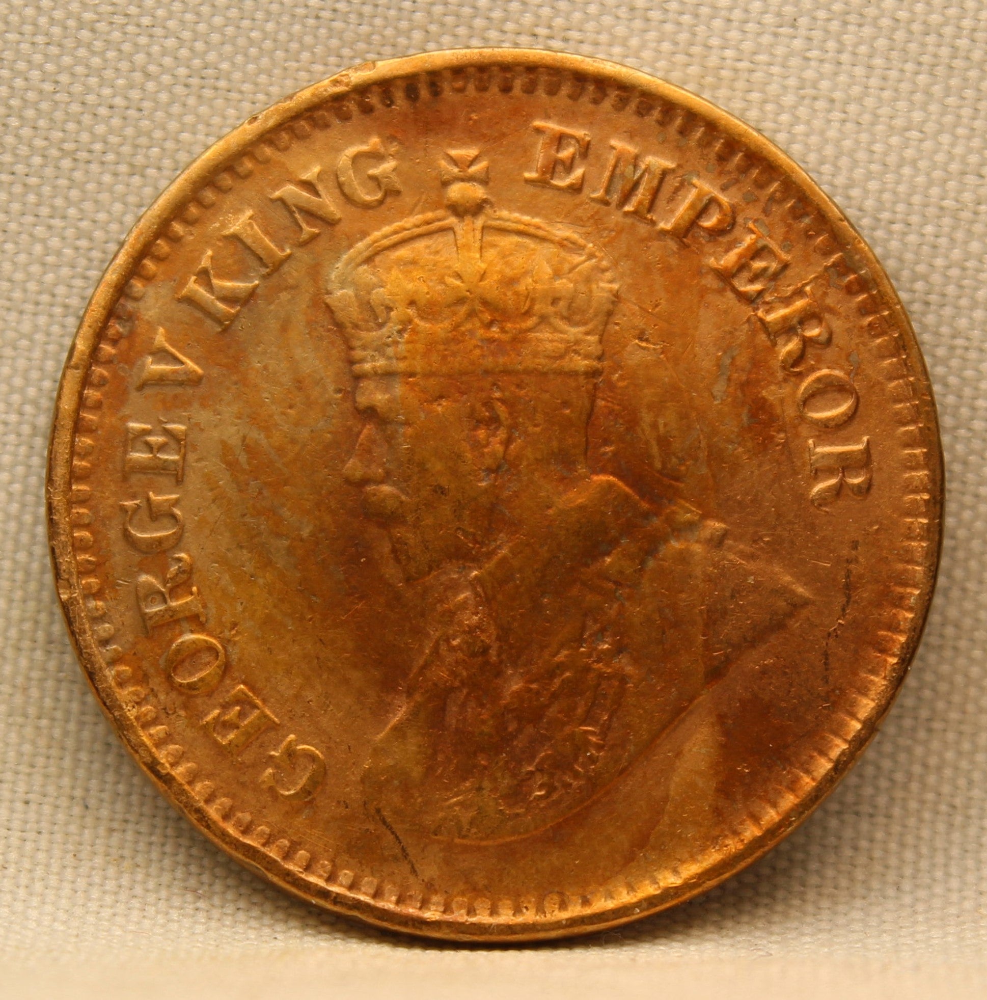 Half Pice 1923 George V Bronze coins
