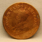 Half Pice 1924 George V Bronze coins