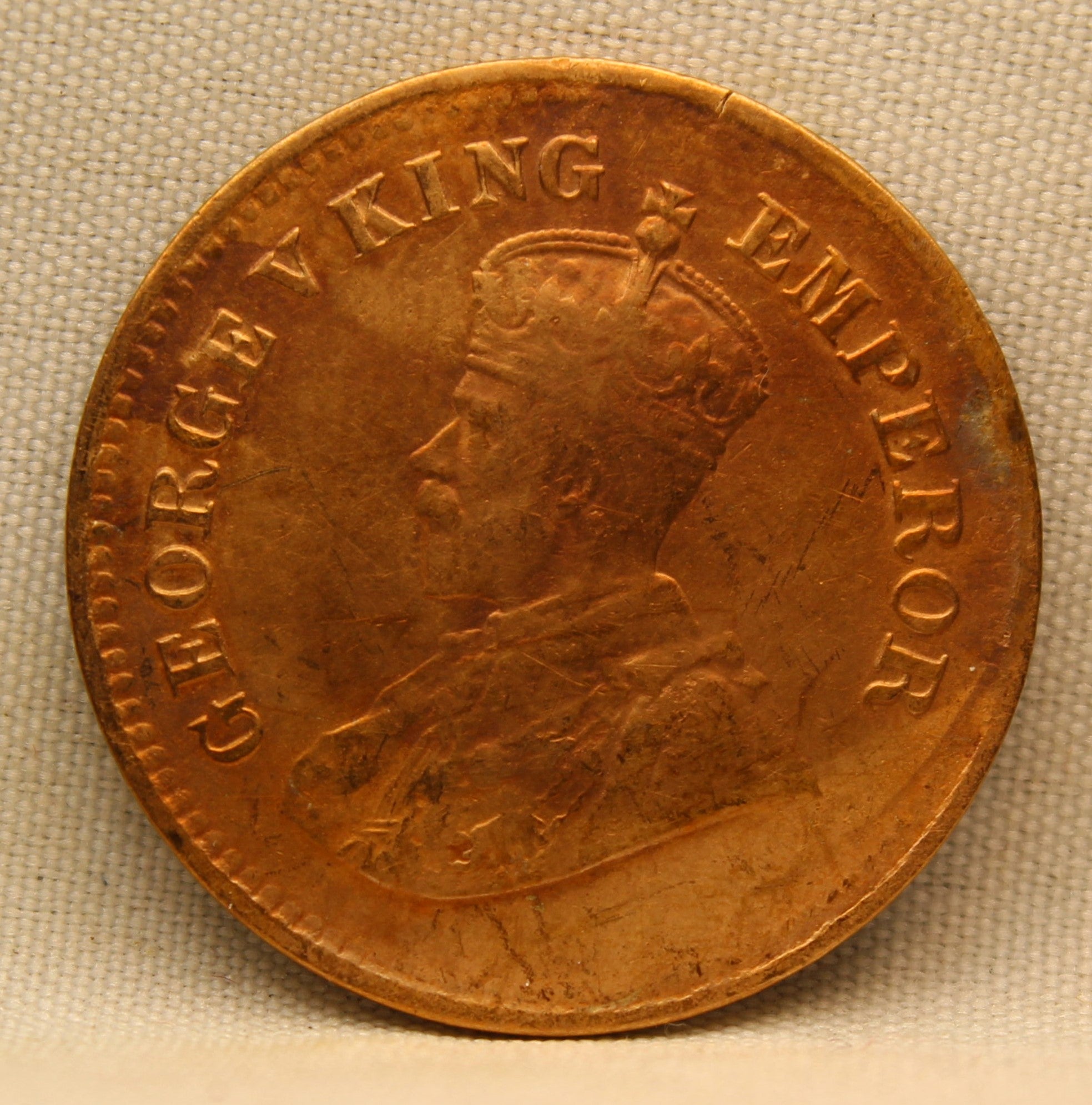 Half Pice 1924 George V Bronze coins