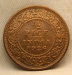 Half Pice 1926 George V Bronze coins
