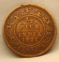 Half Pice 1927 George V Bronze coins