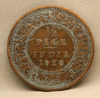 Half Pice 1928 George V Bronze coins