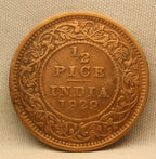 Half Pice 1929 George V Bronze coins
