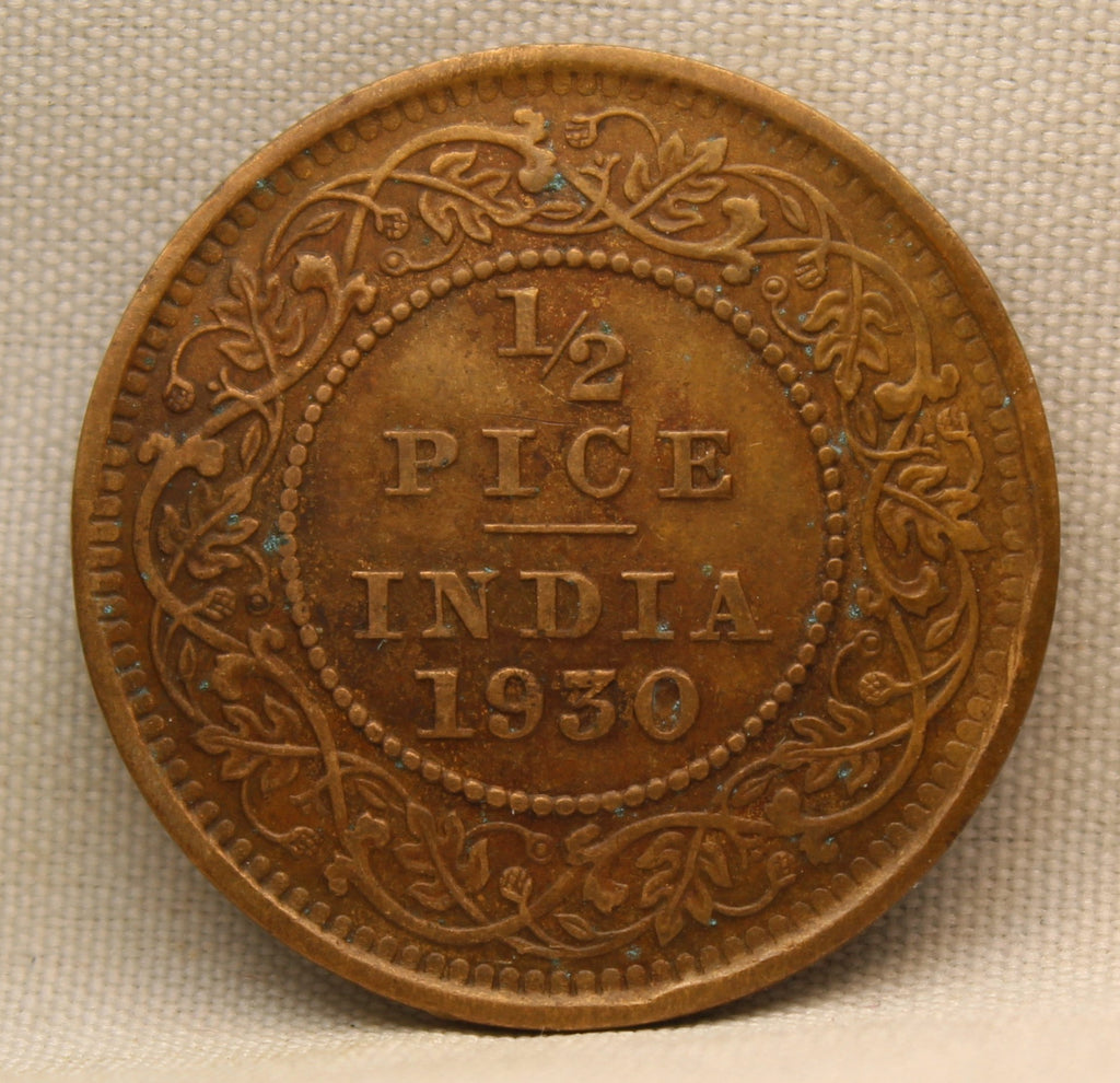Half Pice 1930 George V Bronze coins