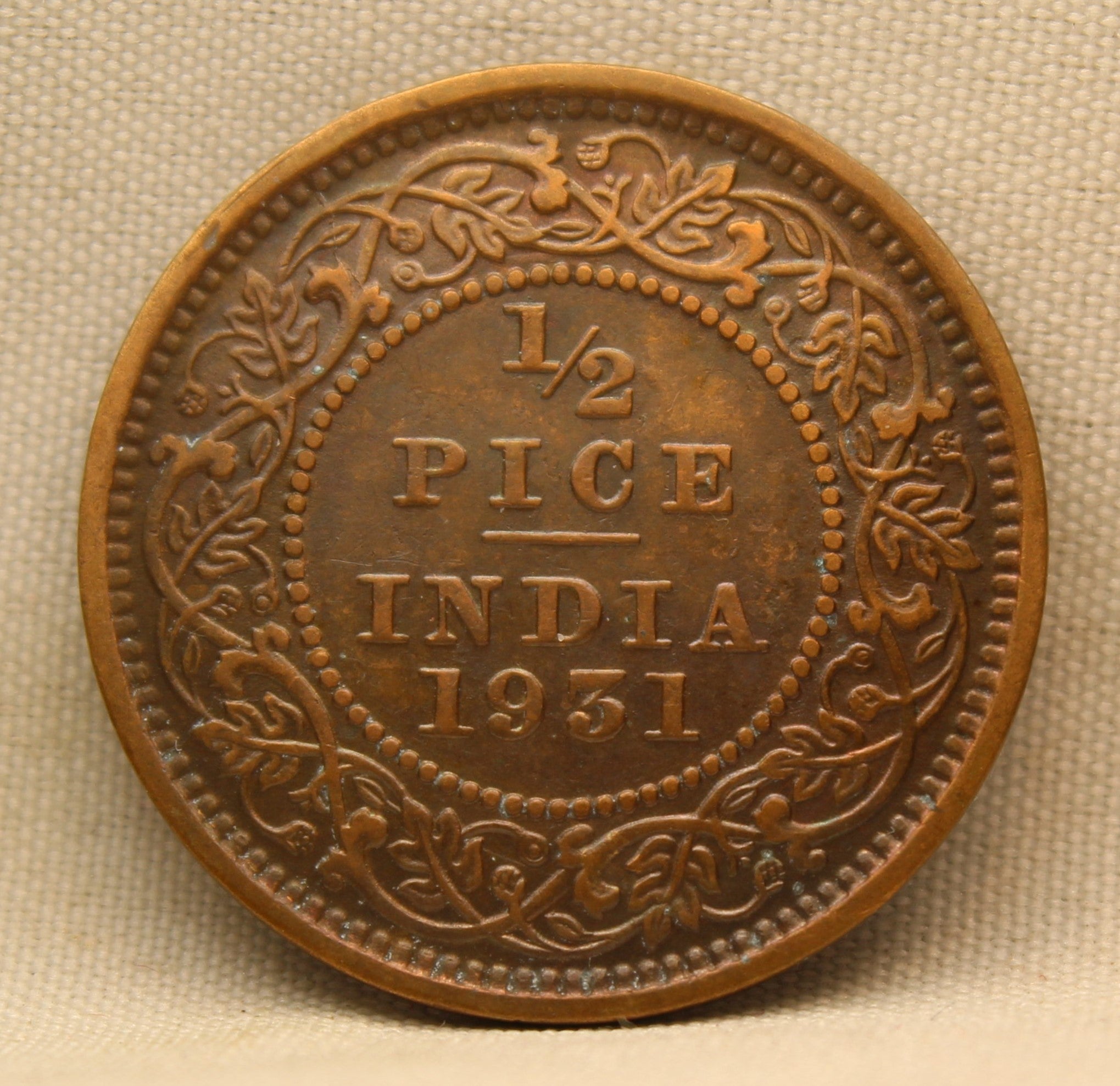 Half Pice 1931 George V Bronze coins