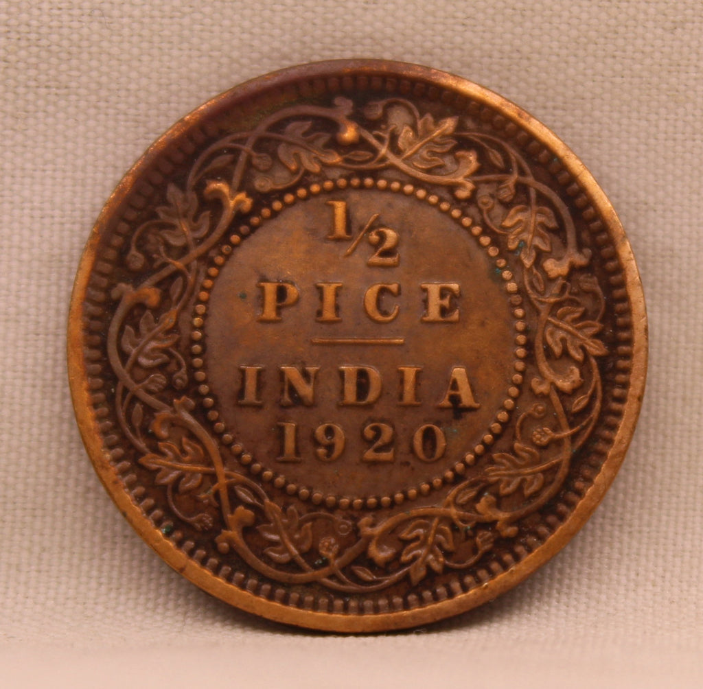 Half Pice 1920 George V Bronze coins