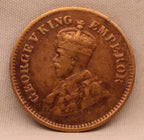 Half Pice 1921 George V Bronze coins