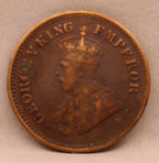 Half Pice 1922 George V Bronze coins
