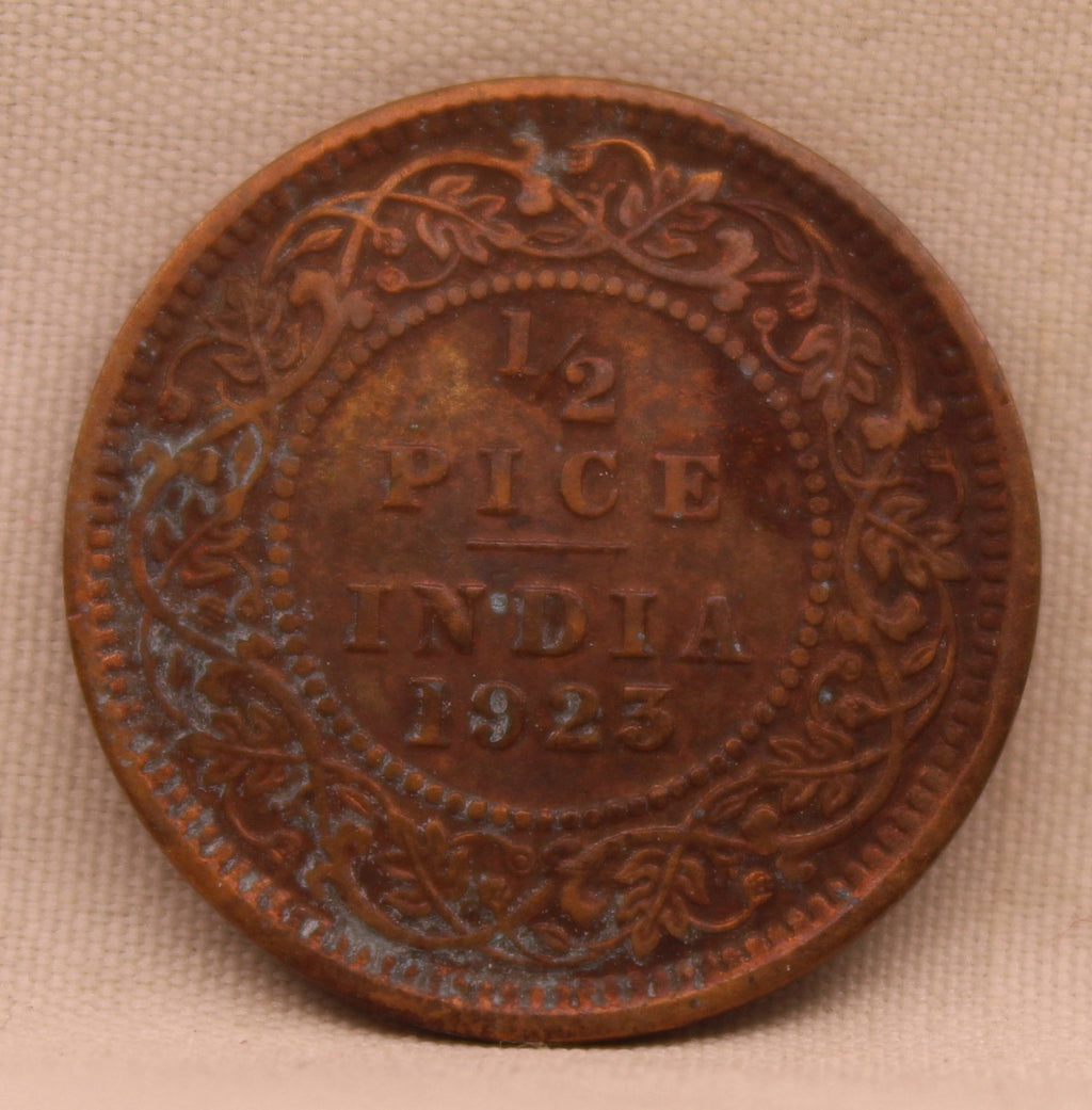 Half Pice 1923 George V Bronze coins