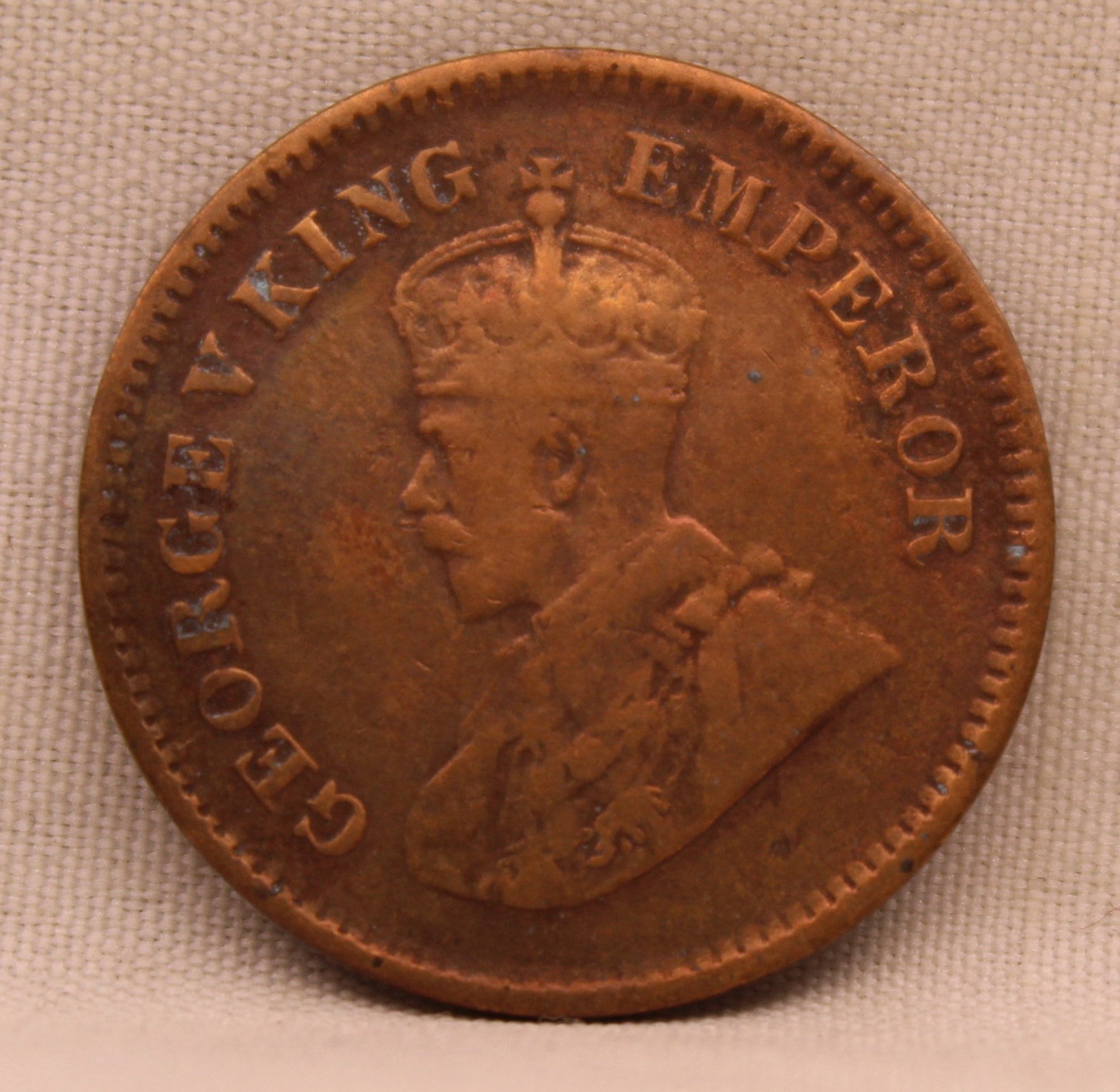 Half Pice 1923 George V Bronze coins