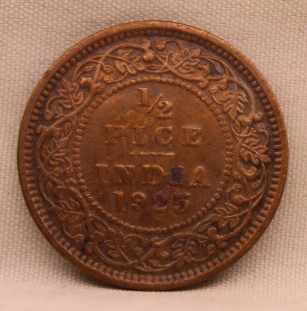 Half Pice 1925 George V Bronze coins