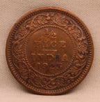 Half Pice 1925 George V Bronze coins