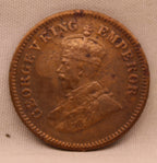 Half Pice 1925 George V Bronze coins