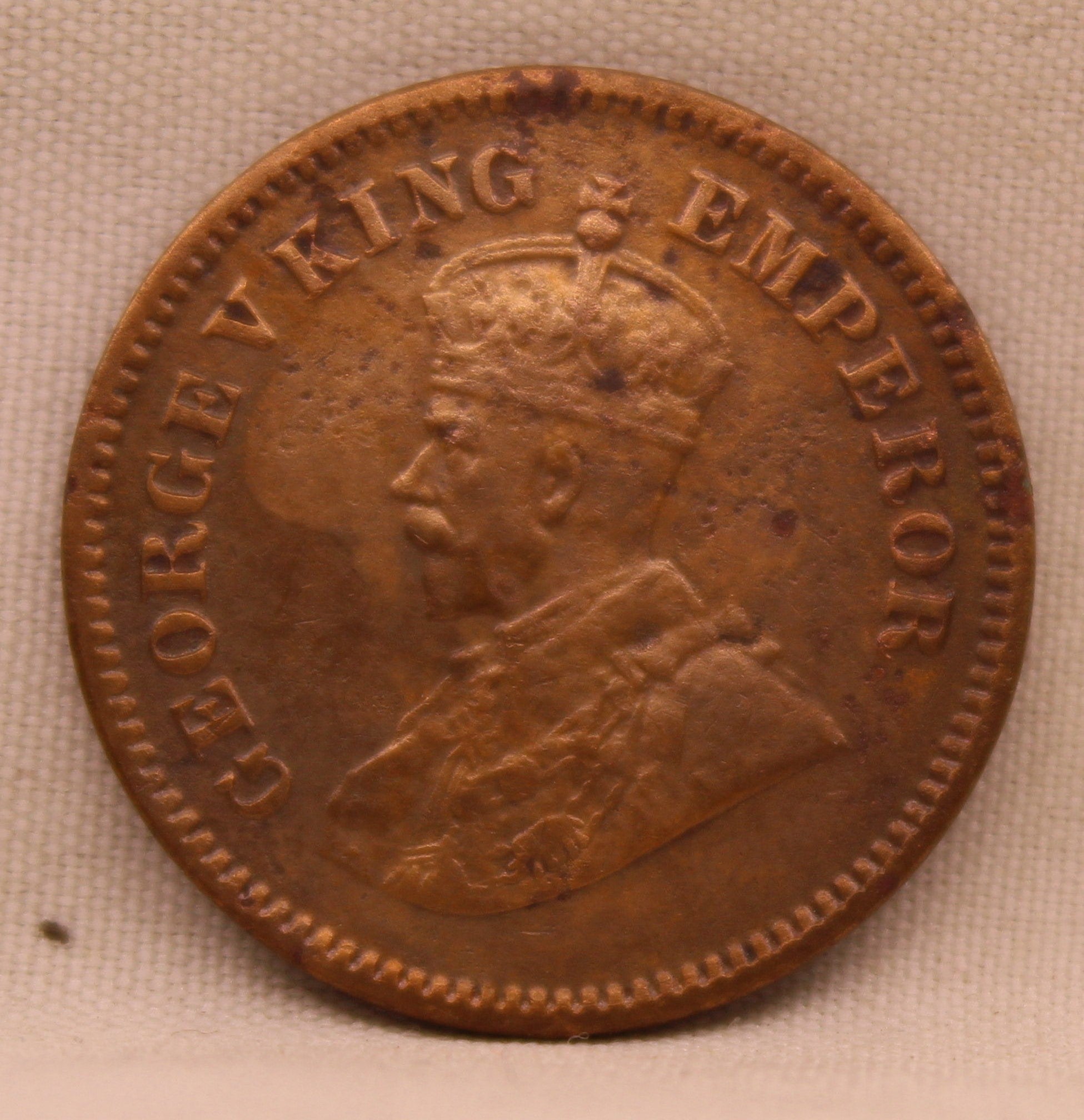 Half Pice 1925 George V Bronze coins