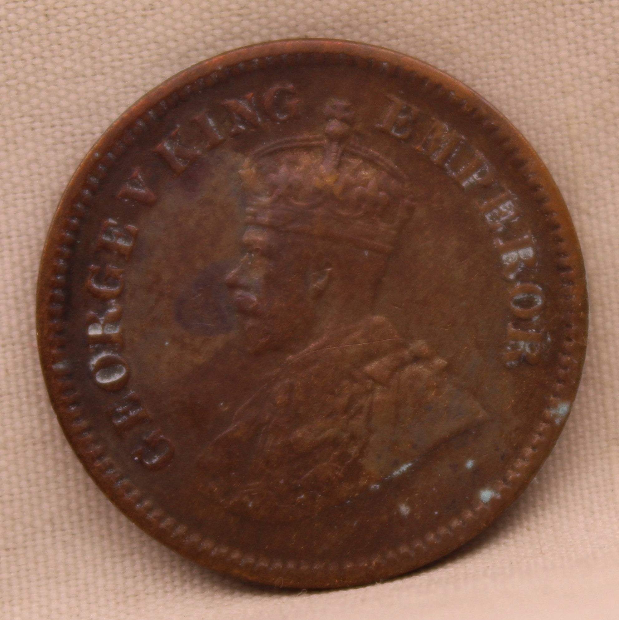 Half Pice 1927 George V Bronze coins